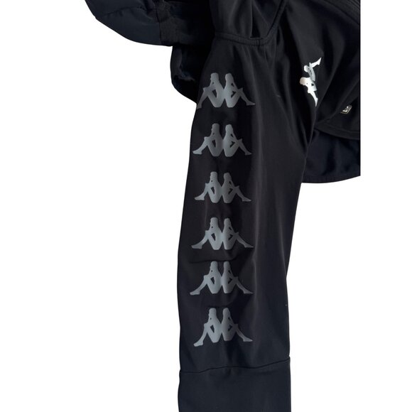 Kappa Women's Medium Black Hooded Zip-Up Jacket - Picture 10 of 10